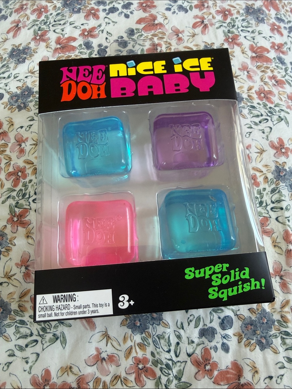 Nice Ice Baby Super Solid Squish Kids Toy - Pink, Blue, Purple